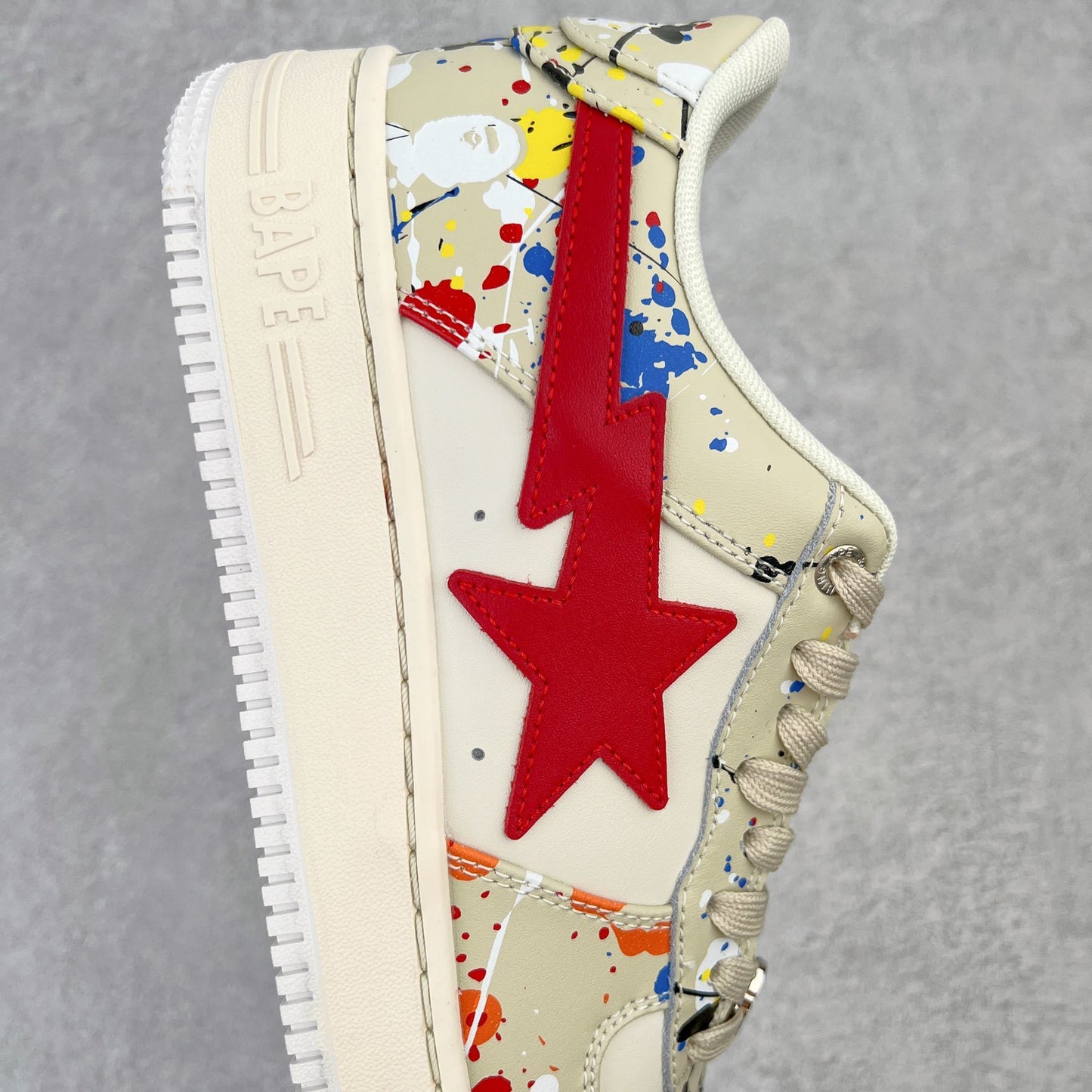 A Bathing Ape Bape Sta Paint Beige