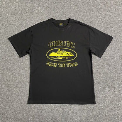 CORTEIZ ALCATRAZ RULES THE WORLD TEE BLACK