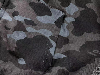 BAPE COLOR CAMO SHARK FULL ZIP HOODIE BLACK