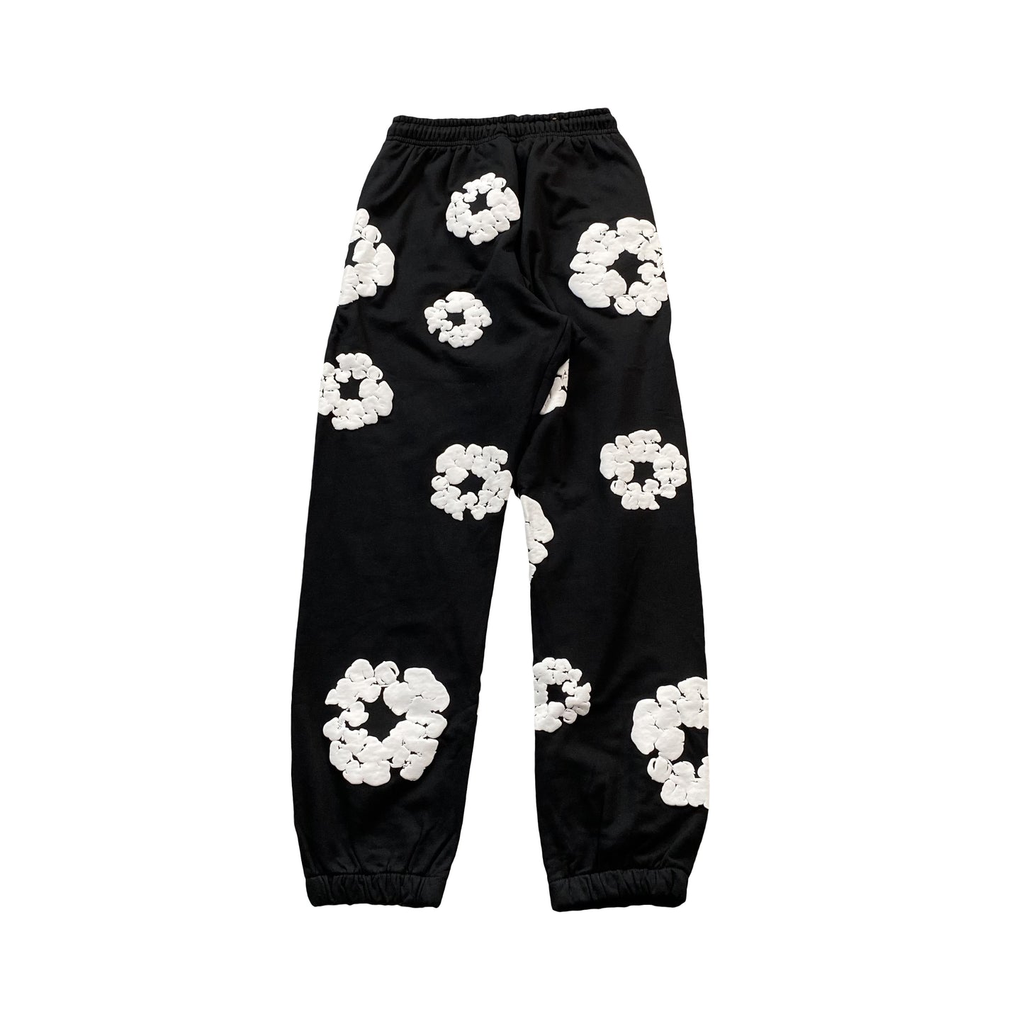 DENIM TEARS THE COTTON WREATH SWEATPANTS BLACK