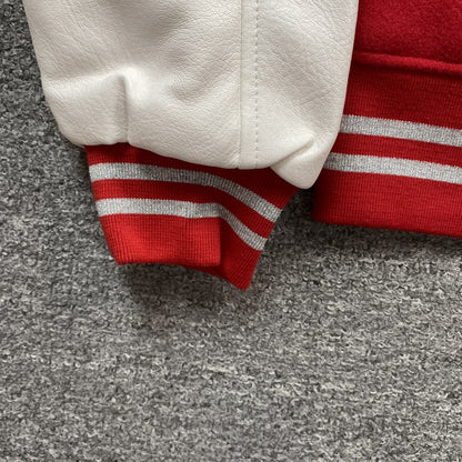 OFF WHITE CHICAGO BULLS VARSITY JACKET RED