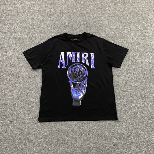 AMIRI CRYSTAL BALL TEE BLACK