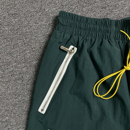 RHUDE RH LOGO SHORTS GREEN