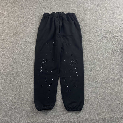 Pantalón Sp5der Rhinestone Silk Negro