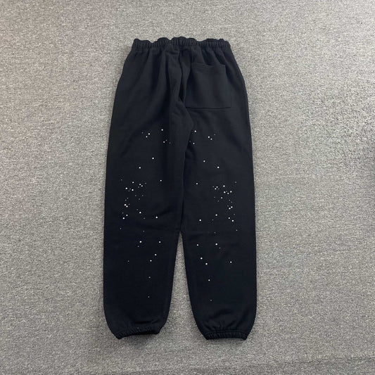 Pantalón Sp5der Rhinestone Silk Negro