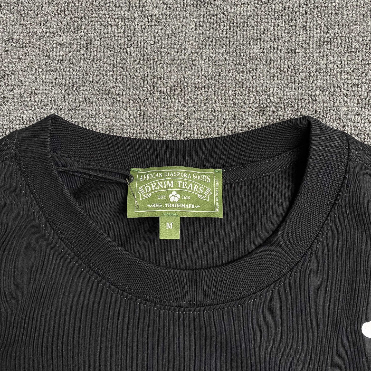 Remera Denim Tears Big Cotton Wreath Negra