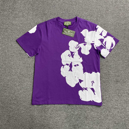 Remera Denim Tears Big Cotton Wreath Violeta
