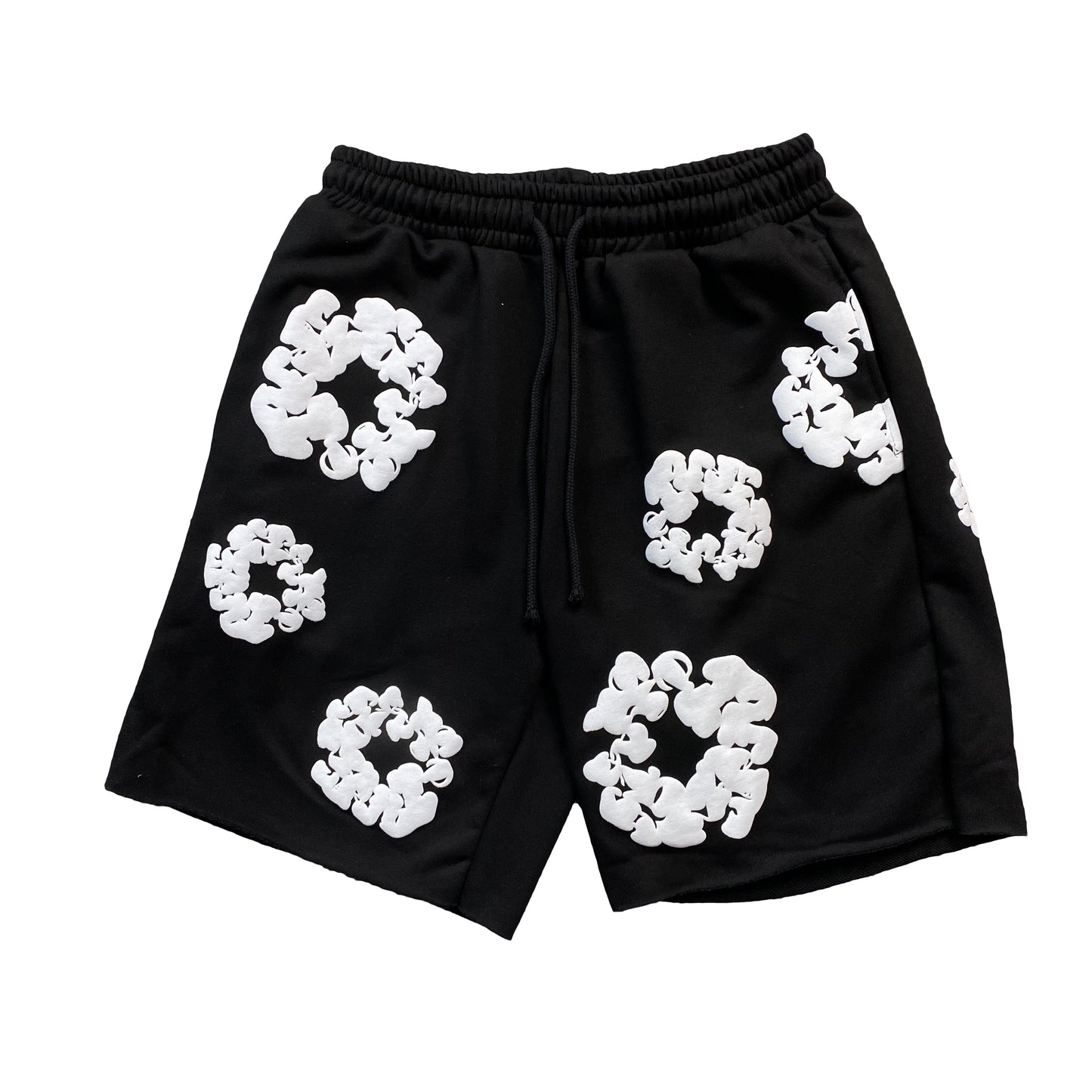 denim-tears-the-cotton-wreath-shorts-black-Drip Store Argentina