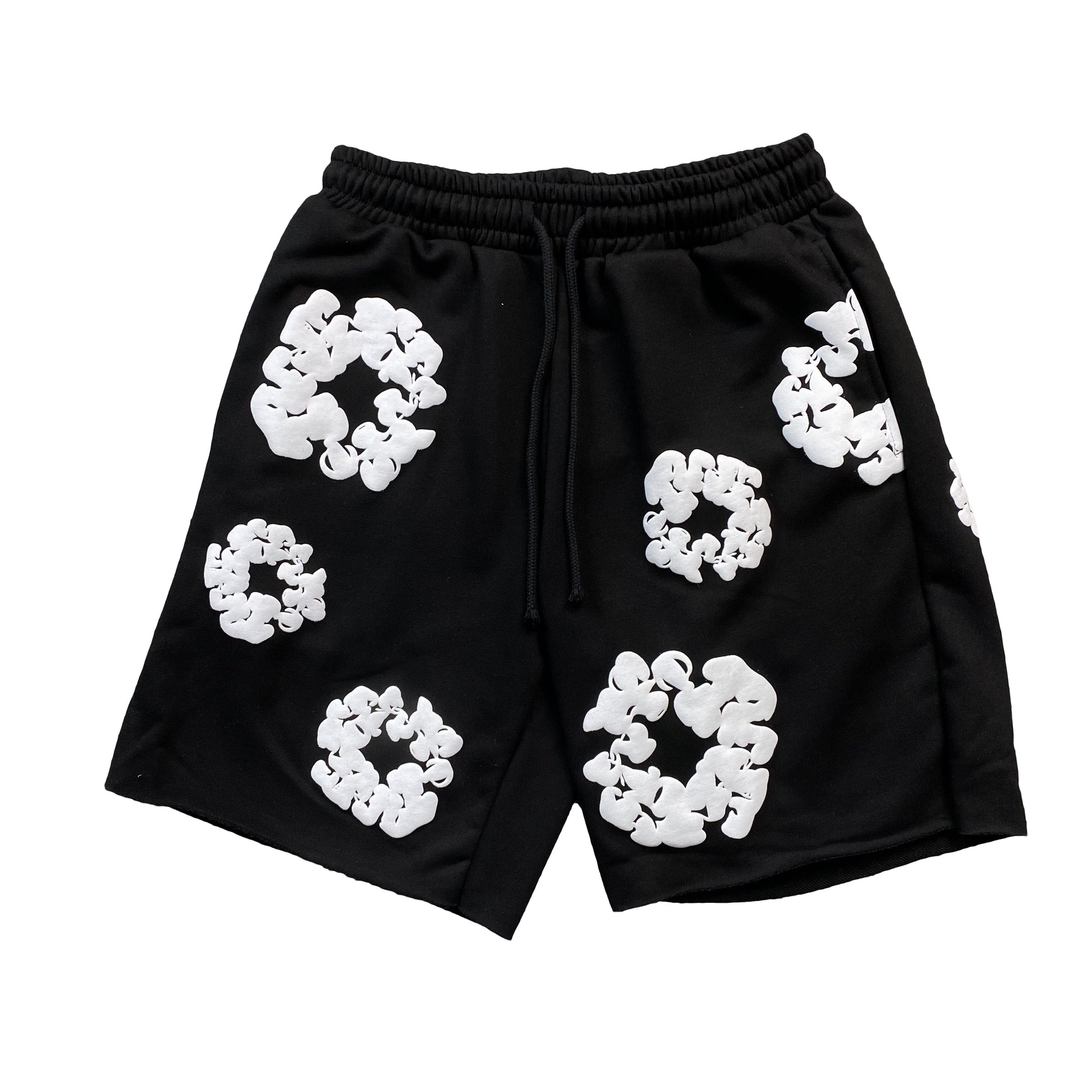 denim-tears-the-cotton-wreath-shorts-black-Drip Store Argentina