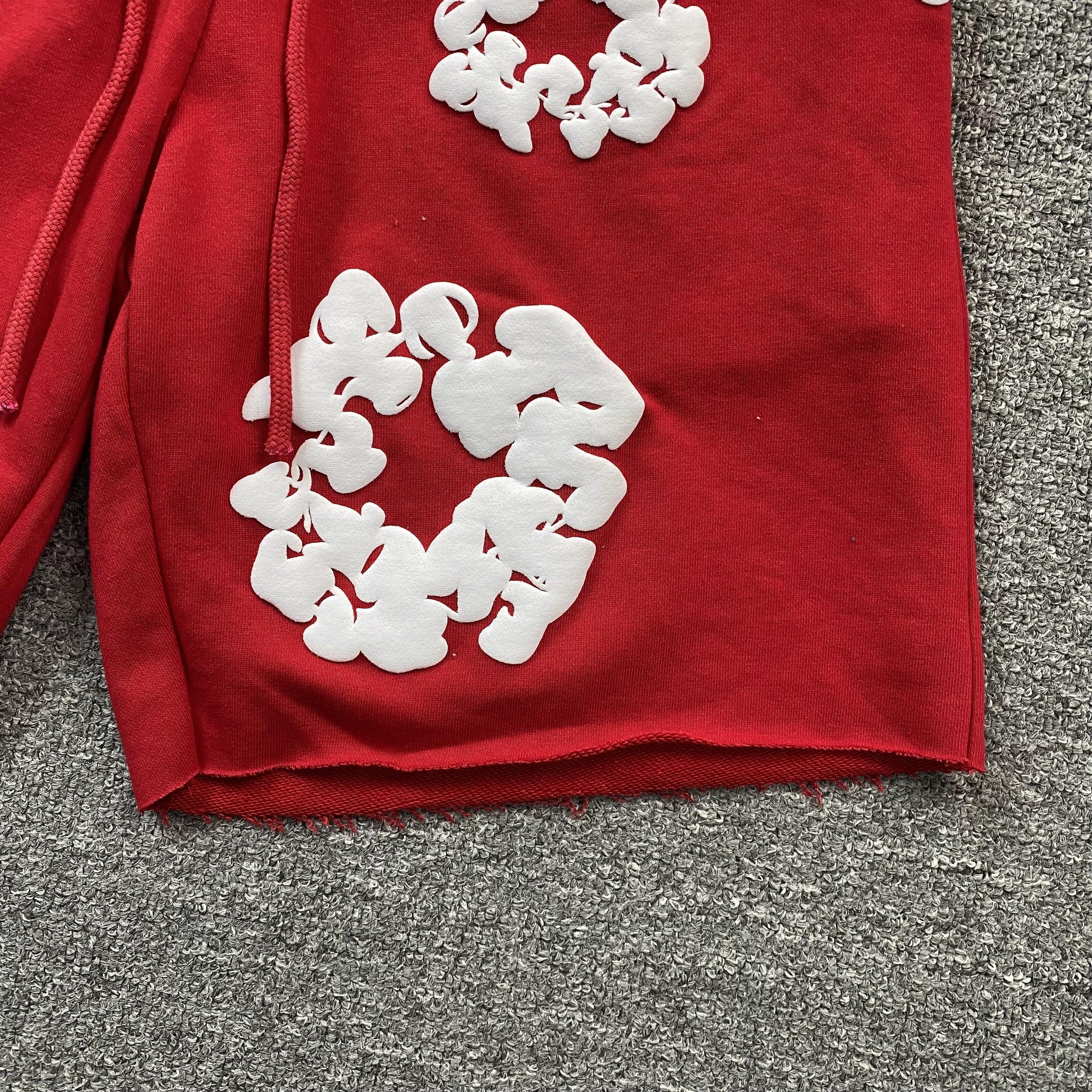 Short Denim Tears The Cotton Wreath Rojo - Drip Store Argentina