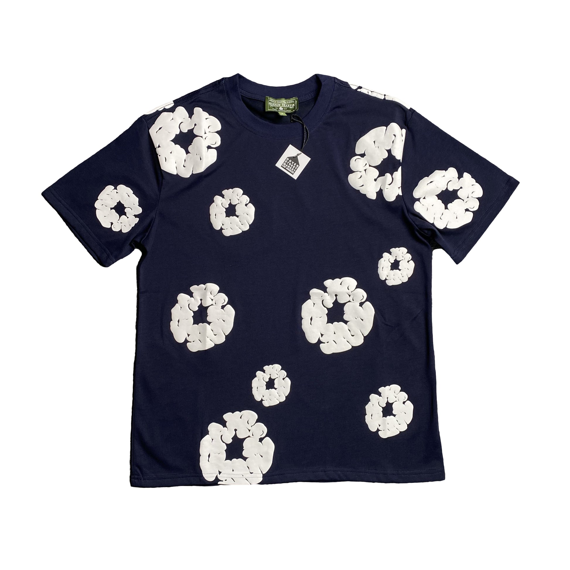 denim-tears-the-cotton-wreath-tee-navy-Drip Store Argentina