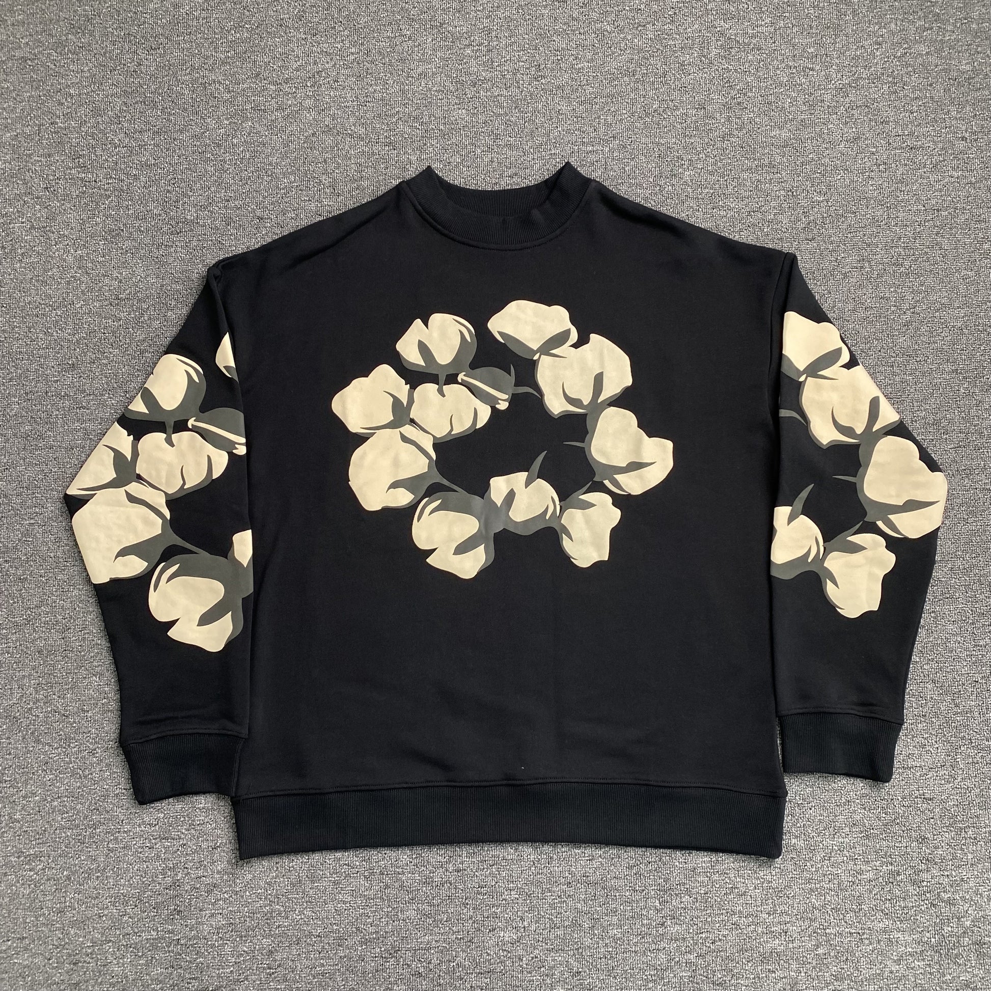 denim-tears-x-cpfm-cactus-tears-crewneck-black-Drip Store Argentina