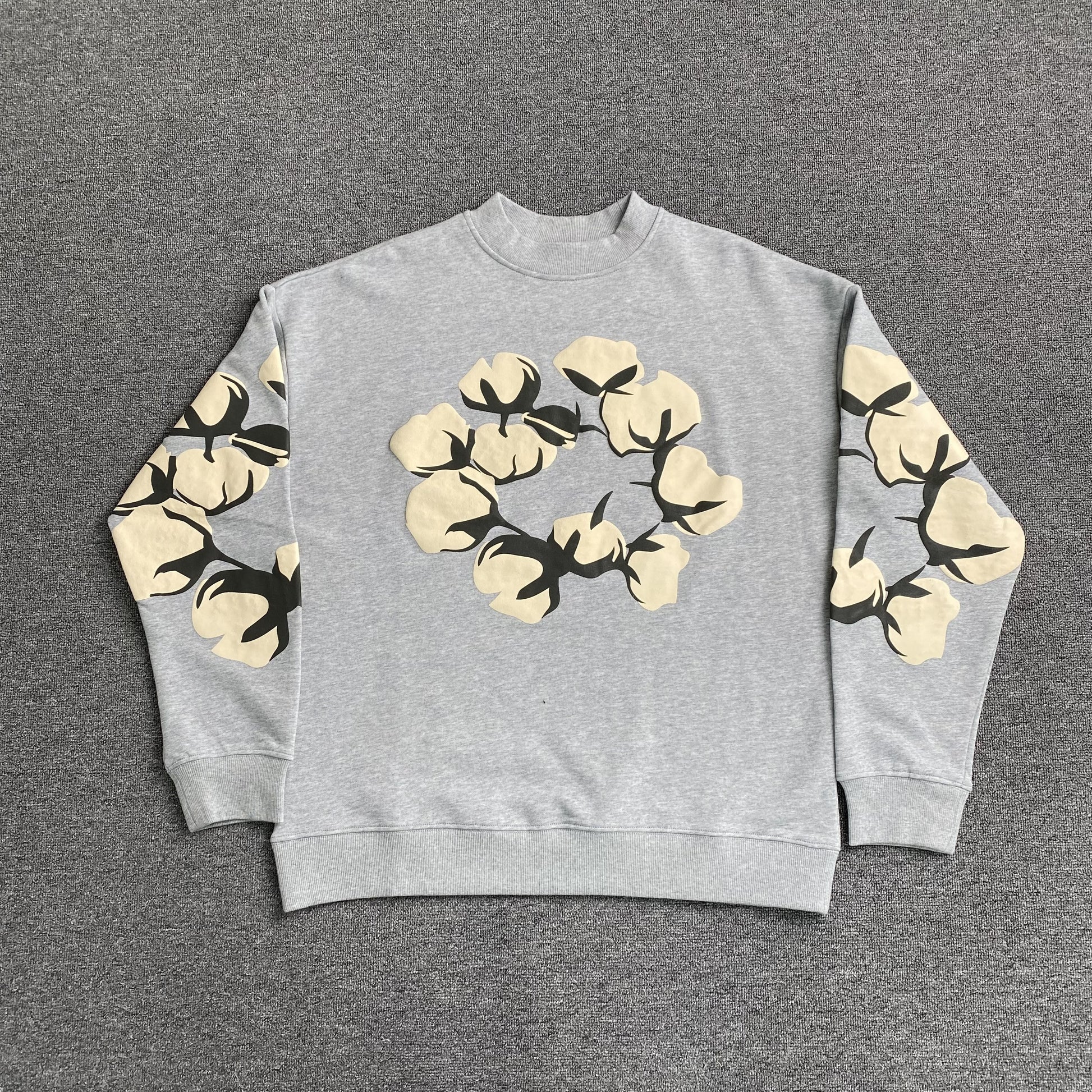 denim-tears-x-cpfm-cactus-tears-crewneck-grey-Drip Store Argentina