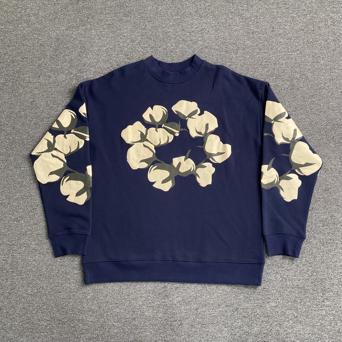 denim-tears-x-cpfm-cactus-tears-crewneck-navy-Drip Store Argentina