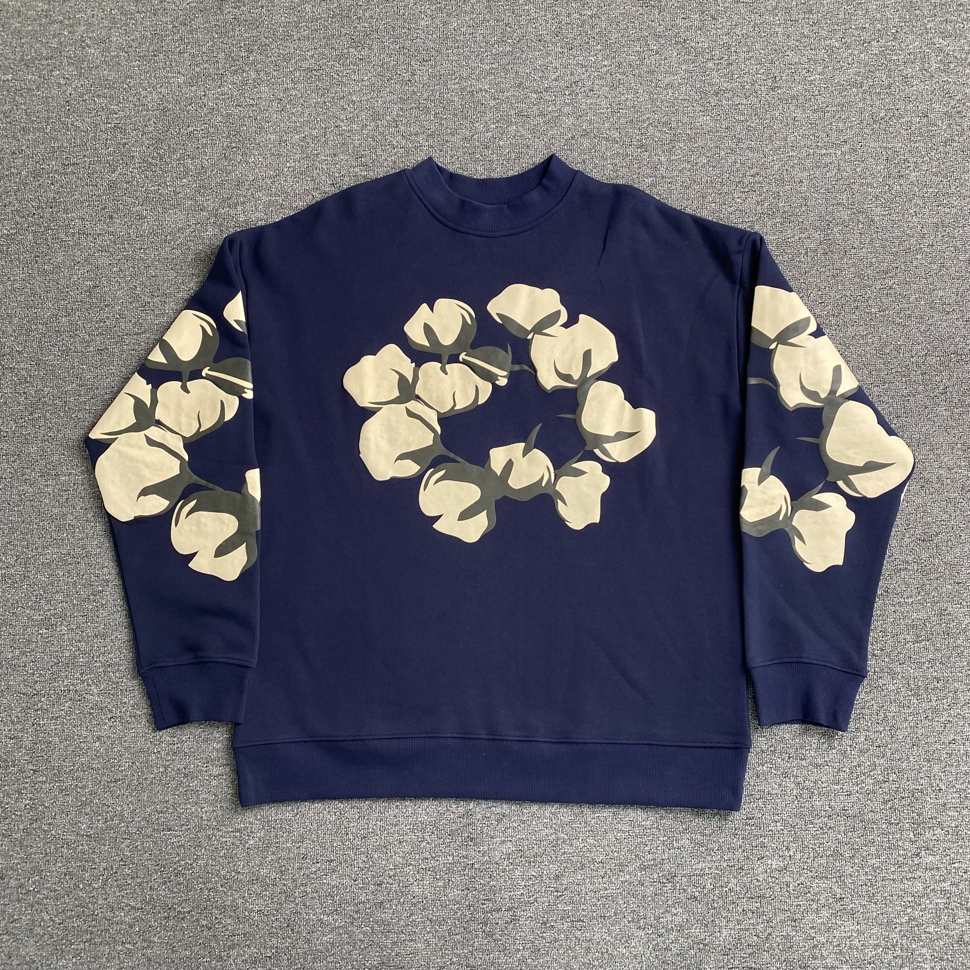 denim-tears-x-cpfm-cactus-tears-crewneck-navy-Drip Store Argentina
