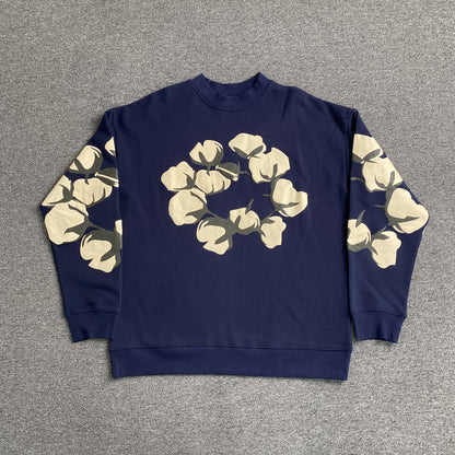 denim-tears-x-cpfm-cactus-tears-crewneck-navy-Drip Store Argentina