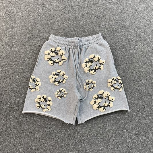 denim-tears-x-cpfm-cactus-tears-wreath-shorts-grey-Drip Store Argentina