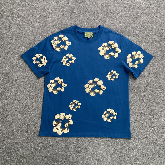 denim-tears-x-cpfm-cactus-tears-wreath-tee-blue-Drip Store Argentina