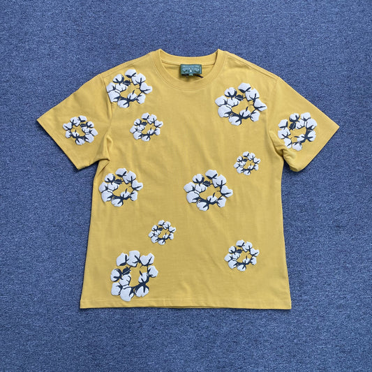 denim-tears-x-cpfm-cactus-tears-wreath-tee-yellow-Drip Store Argentina