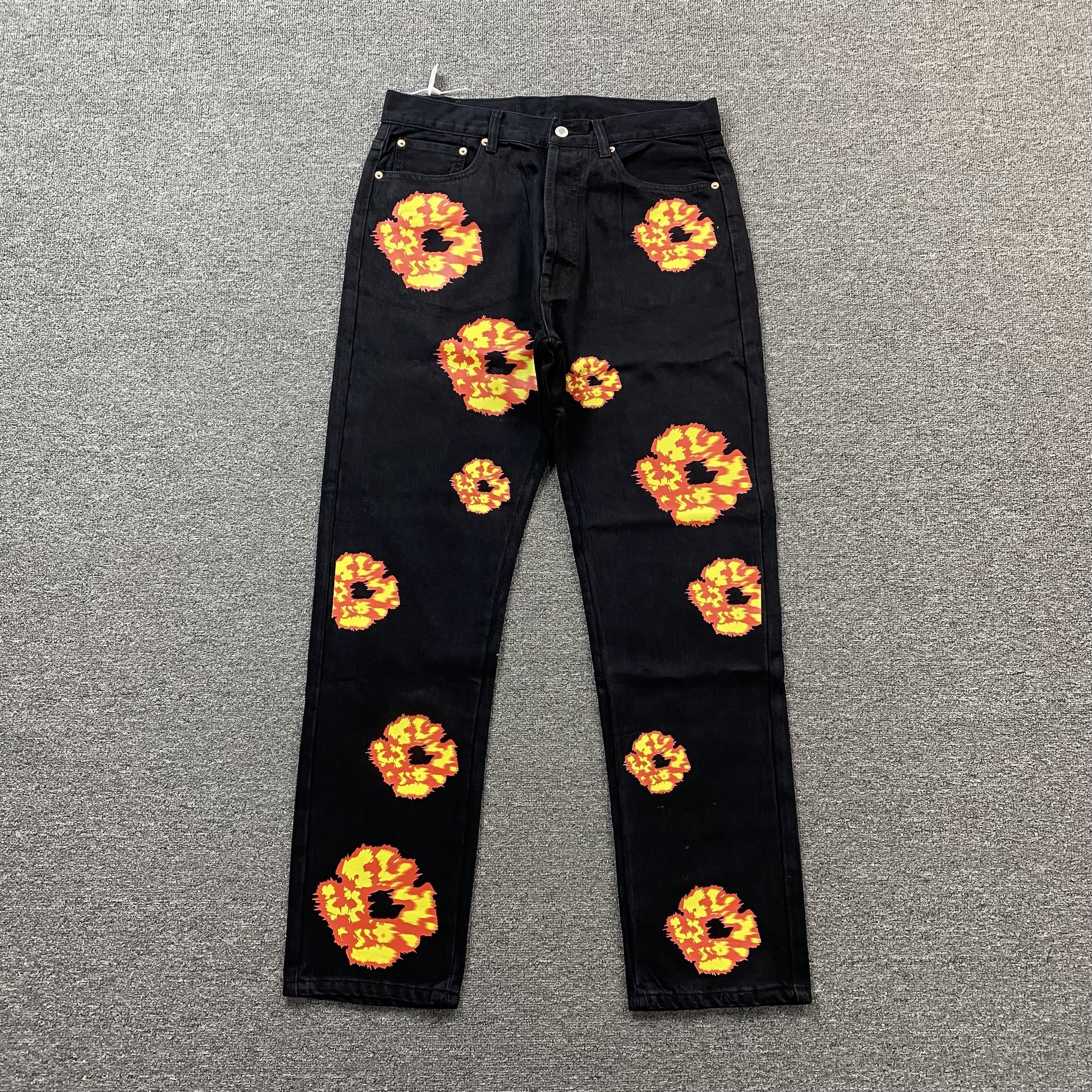 denim-tears-x-offset-wreath-jeans-black-Drip Store Argentina