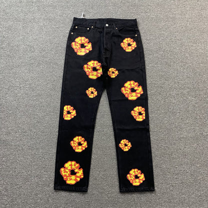 denim-tears-x-offset-wreath-jeans-black-Drip Store Argentina