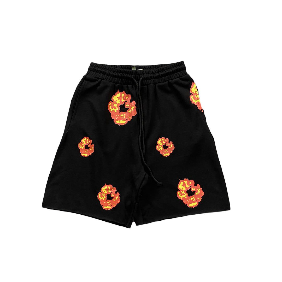 denim-tears-x-offset-wreath-shorts-black-Drip Store Argentina