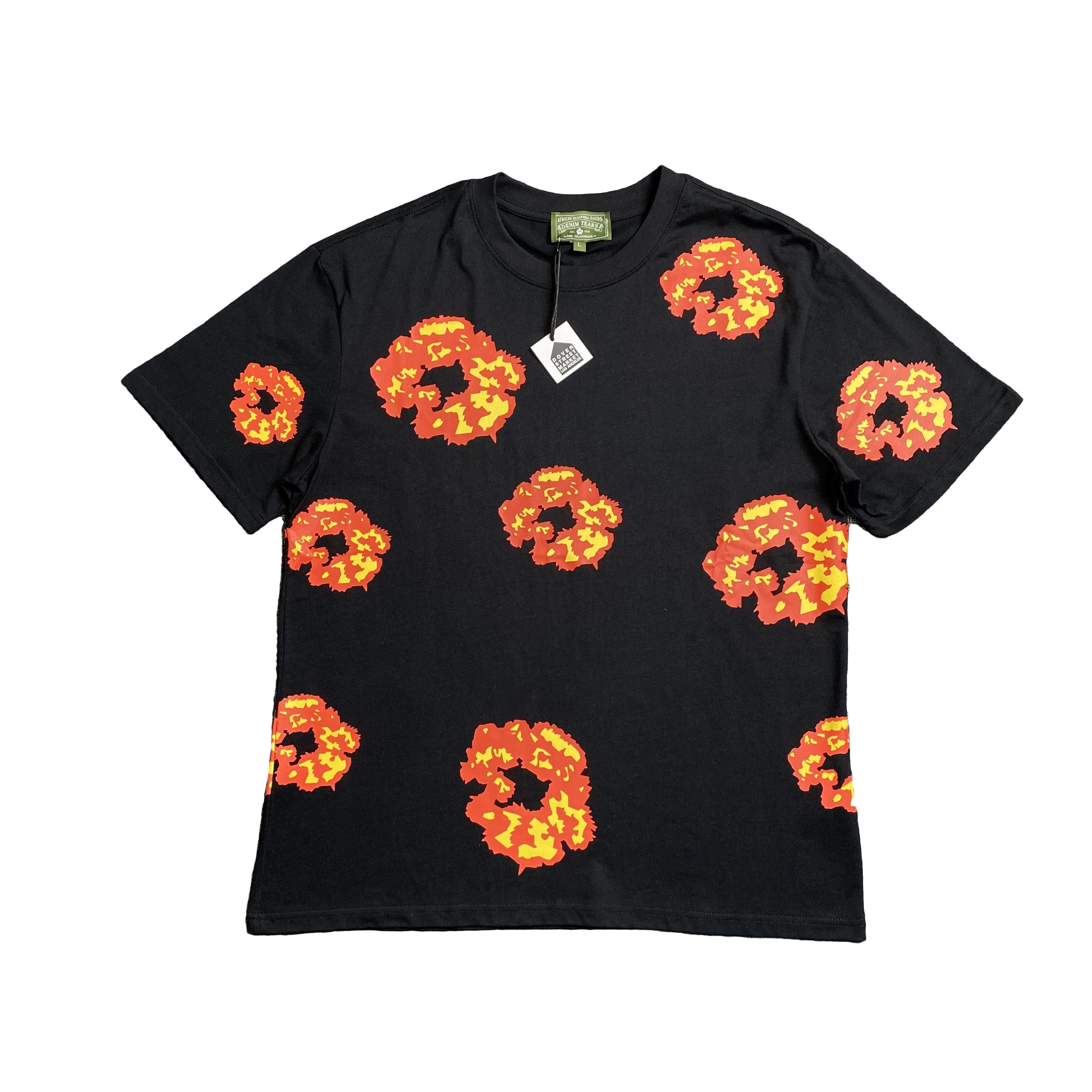 Remera Denim Tears X Offset The Cotton Wreath Negra - Drip Store