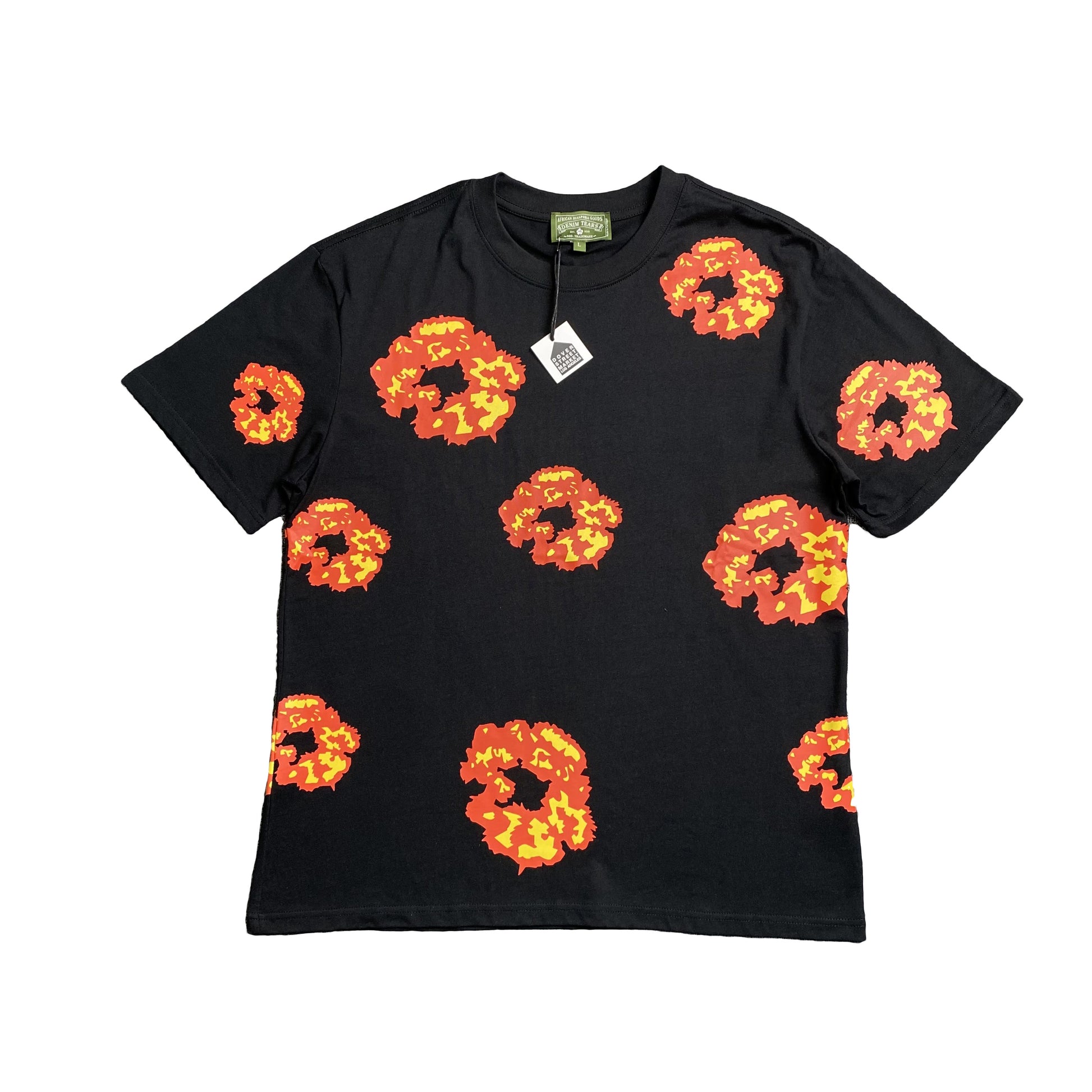 denim-tears-x-offset-wreath-tee-black-Drip Store Argentina