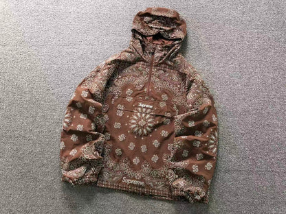 Campera Supreme Reflective Bandana Anorak Marrón