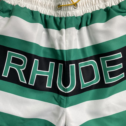 RHUDE SHORTS GREEN