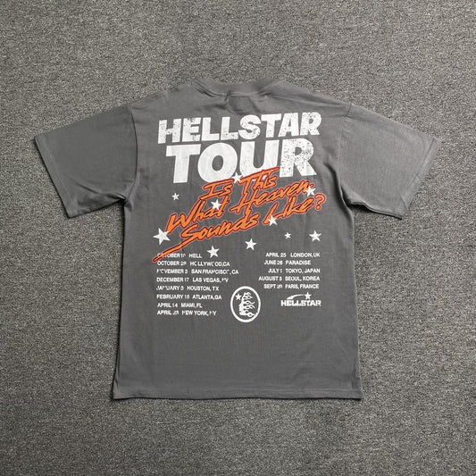 HELLSTAR BIKER TOUR TEE GREY