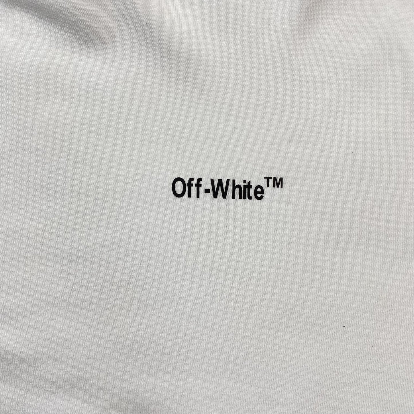 OFF WHITE DIAG HELVETICA CREWNECK WHITE