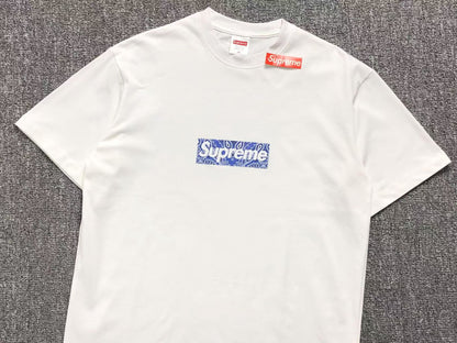 SUPREME BANDANA BOX LOGO TEE WHITE