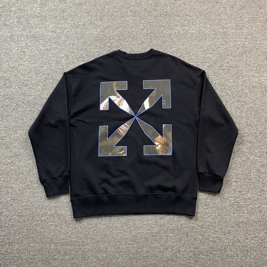 OFF WHITE CARAVAGGIO ANGEL CREWNECK BLACK