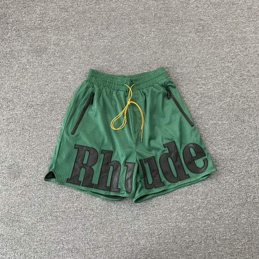 RHUDE SHORTS GREEN