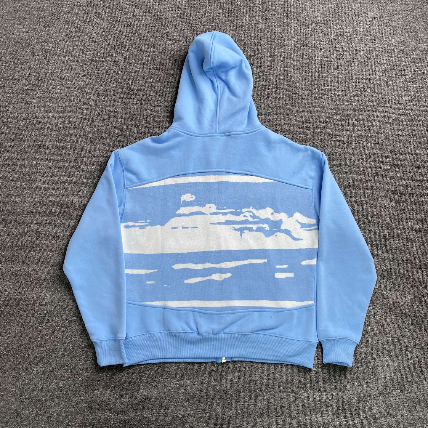 Campera Corteiz Hybrid Jacquard Knit Alcatraz Celeste