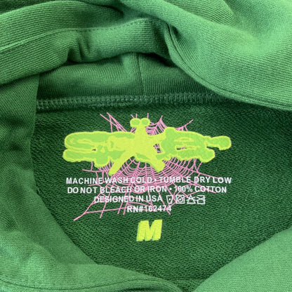 SP5DER WEB HOODIE HUNTER GREEN