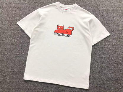 SUPREME TOY MACHINE DEVIL CAT TEE WHITE