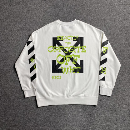 OFF WHITE OPPOSITE ARROW CREWNECK WHITE