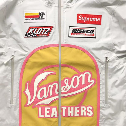 Campera Supreme Vanson Leathers GORE-TEX Shell Blanca