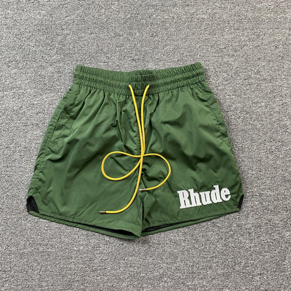 RHUDE SHORTS GREEN