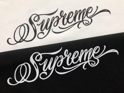 SUPREME BLACK SCRIPT TEE BLACK