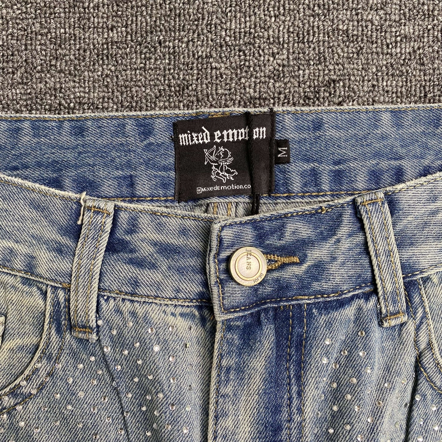 Pantalón Mixed Emotion ME Rhinestone Jean