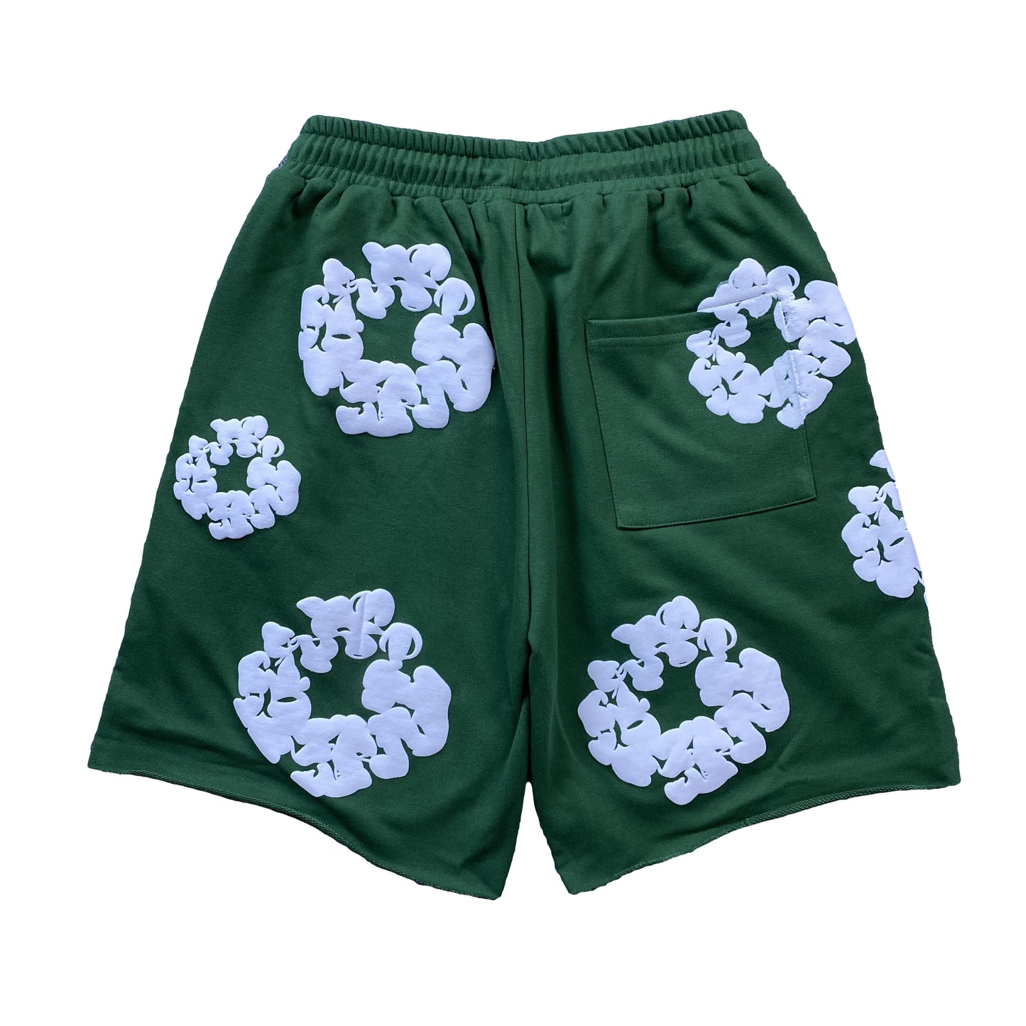 DENIM TEARS THE COTTON WREATH SHORTS GREEN