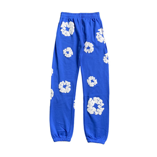 DENIM TEARS THE COTTON WREATH SWEATPANTS ROYAL BLUE