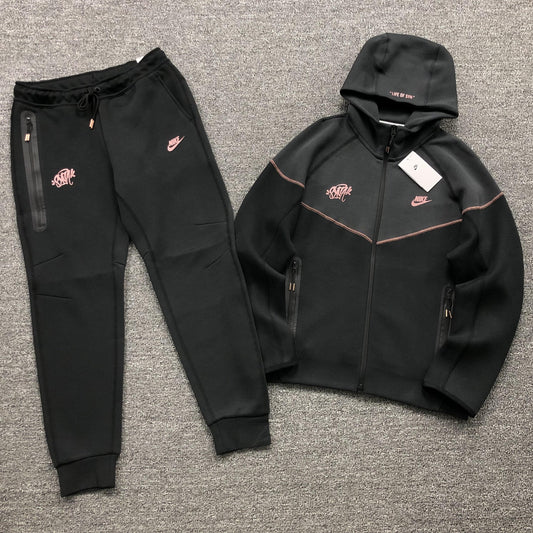 NIKE X SYNA WORLD TECH FLEECE TRACKSUIT BLACK