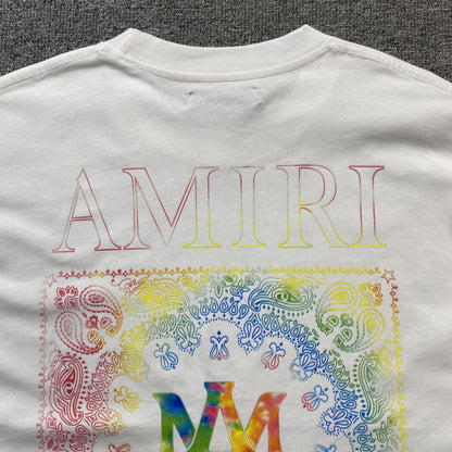 AMIRI BANDANA PRINT TEE WHITE