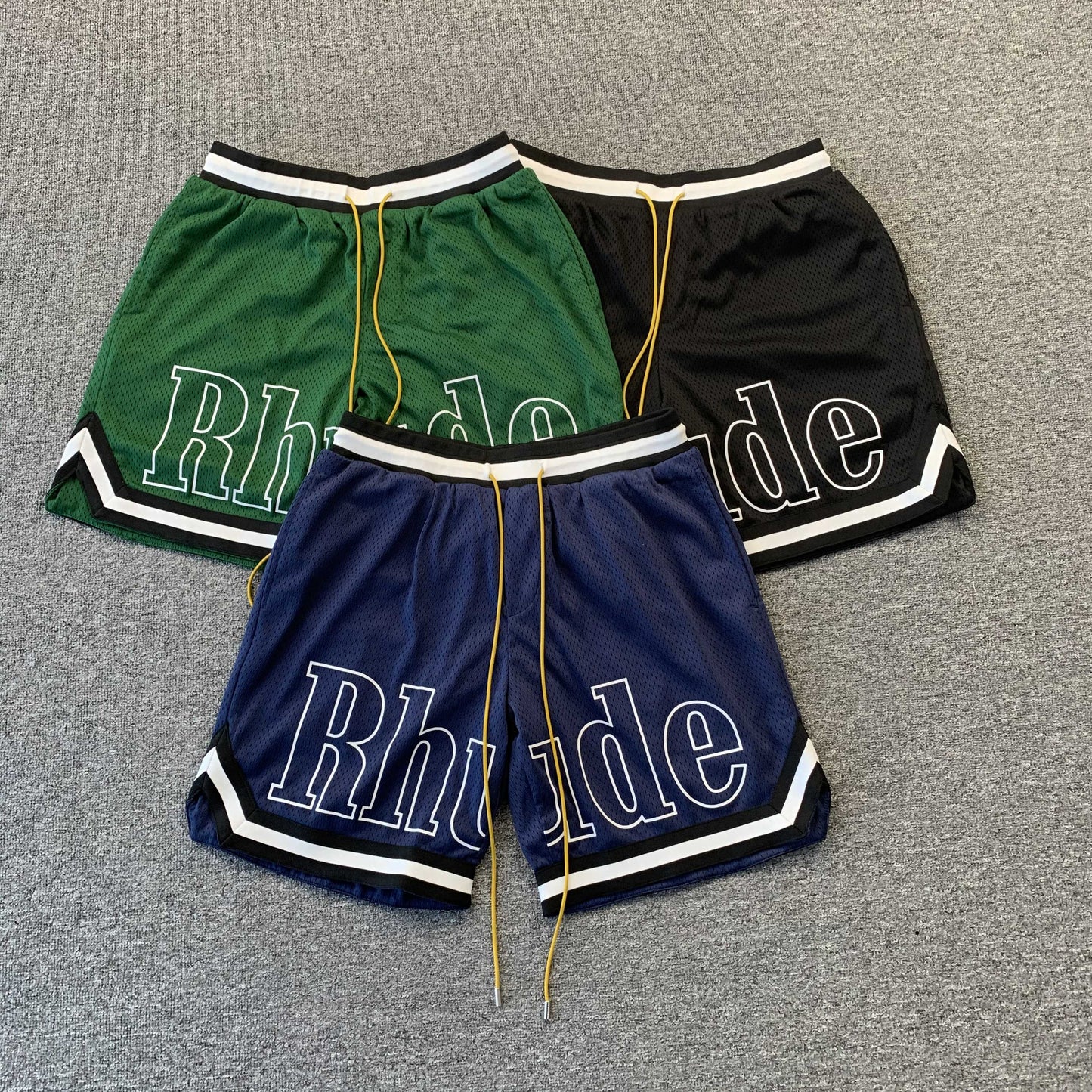 RHUDE SHORTS BLACK