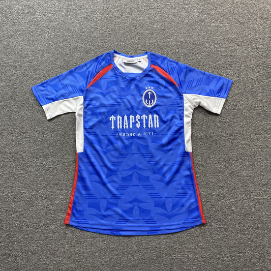 TRAPSTAR IRONGATE FOOTBALL JERSEY BLUE RED