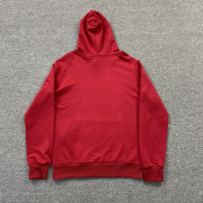 SP5DER LOGO HOODIE MAROON